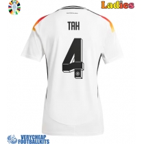 Germany Jonathan Tah #4 Replica Home Shirt Ladies Euro 2024 Short Sleeve